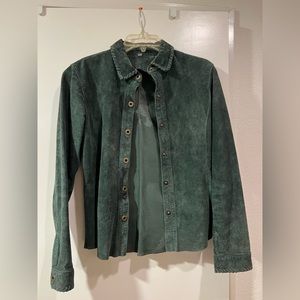 CAbi suede / leather shirt - washable - size small